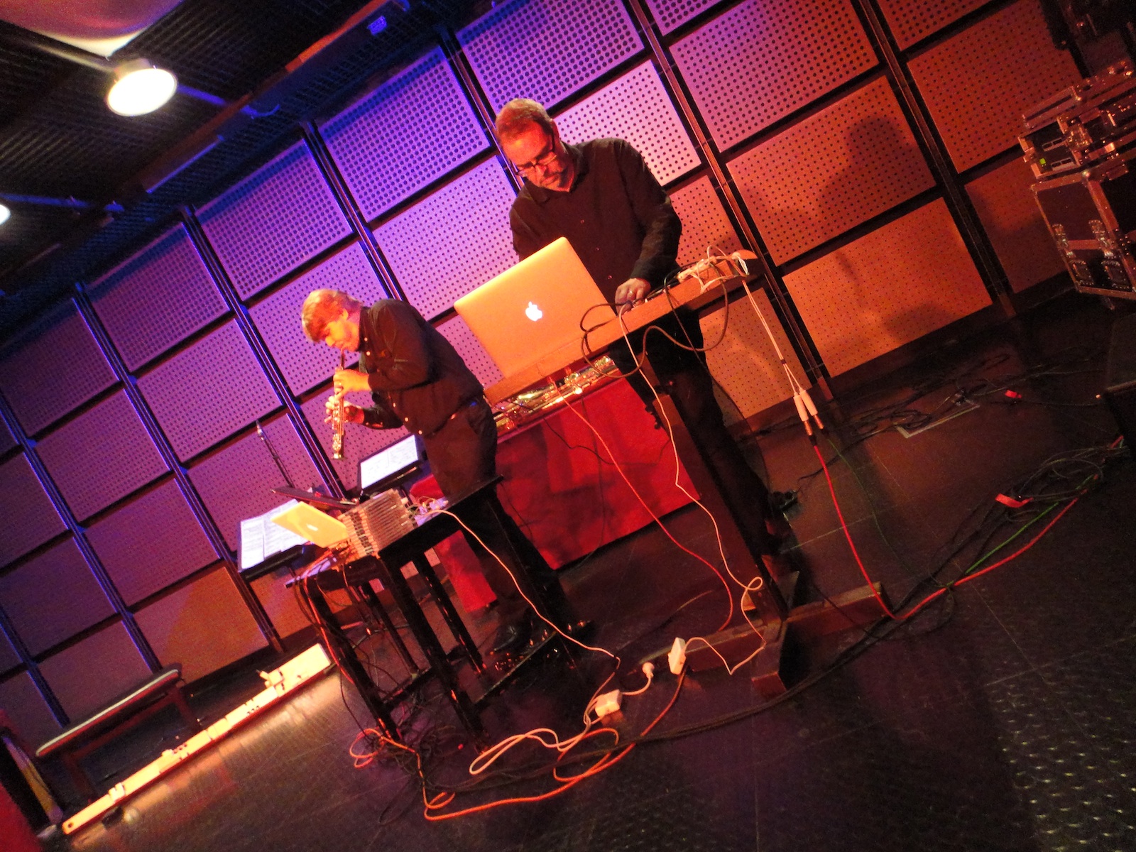 H&aring;kan Lidbo och J&ouml;rgen Pettersson p&aring; Musikverien.